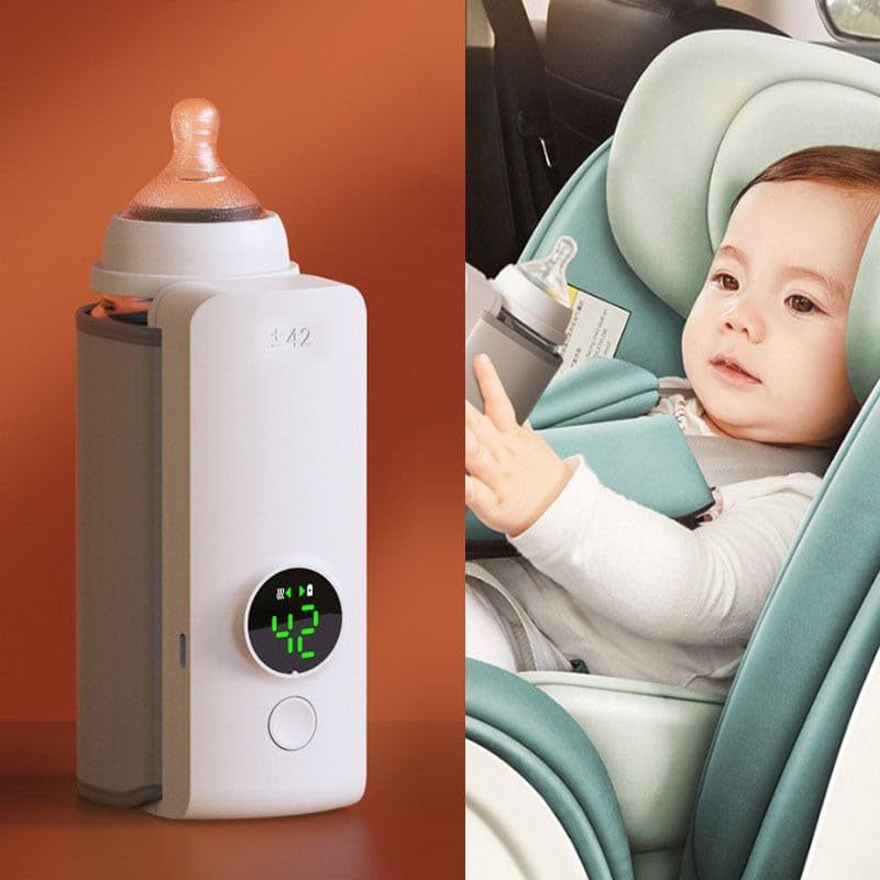 Draagbare Babyfles verwarmer – USB Oplaadbaar & Constante Temperatuur